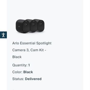 3 Arlo spotlight cameras